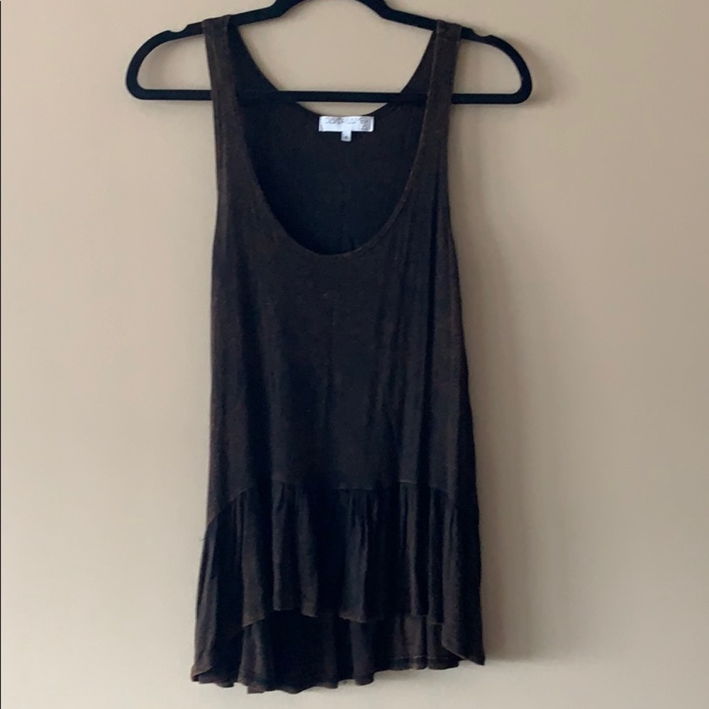 Peplum Cotton Tank Top